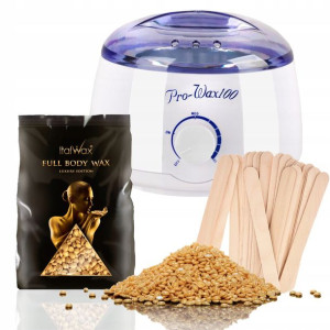 Zestaw depilacja WOSK FULL BODY 250g podgrzewacz