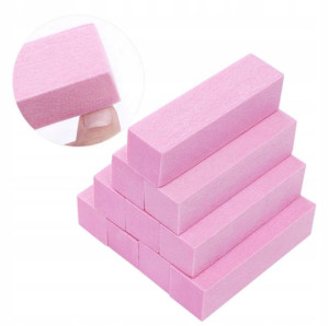 100x BLOK POLERSKI polerka kostka do paznokci mat