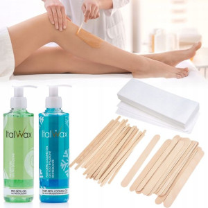 Zestaw do depilacji 2x żel 250ml ItalWax + paski