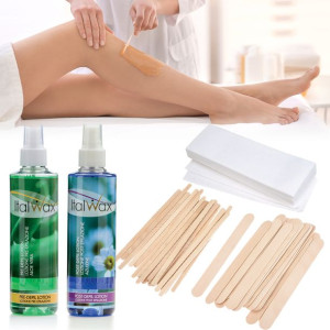 Zestaw depilacja 2x lotion 250ml ItalWax + paski
