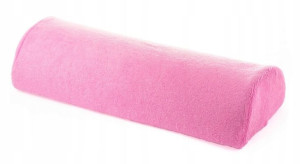 PODUSZKA POD DŁOŃ podkładka manicure frotte RÓŻ