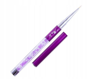 Pędzelek do zdobień 7mm fiolet Molly Lac NAIL ART