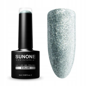 SUNONE M03 Mika lakier hybrydowy 5ml Brokat Silver