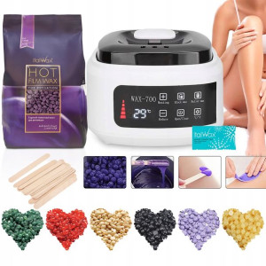 Zestaw do depilacji WOSK twardy 1kg Podgrzewacz