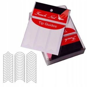 Paski do French Manicure naklejki szablon wzór #6