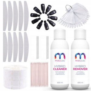 MaluLac Zestaw do usuwania hybryd ACETON CLEANER