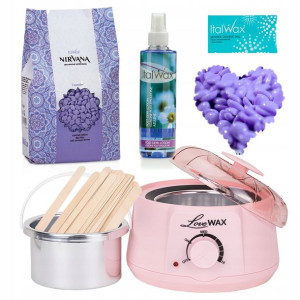 Zestaw do depilacji Podgrzewacz WOSK Lavender 1kg