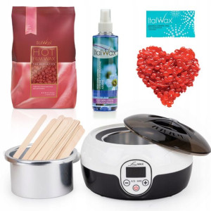 Zestaw do depilacji WOSK ROSE 1kg Podgrzewacz talk