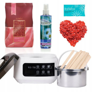 Zestaw WOSK ROSE 1kg Podgrzewacz DEPILACJA TALK