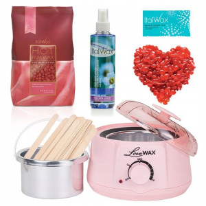 Zestaw do depilacji Podgrzewacz WOSK Rose 1kg