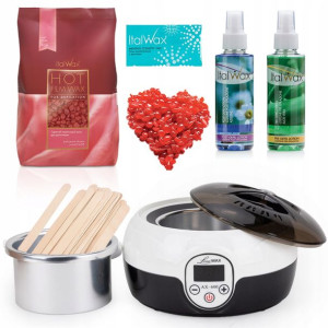 Zestaw do depilacji WOSK ROSE 500g Podgrzewacz