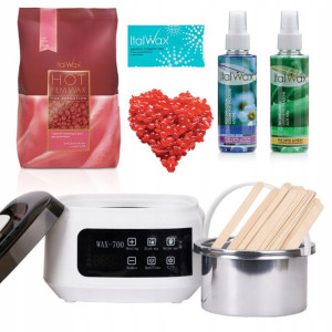 Zestaw WOSK ROSE 500g Podgrzewacz DEPILACJA TALK