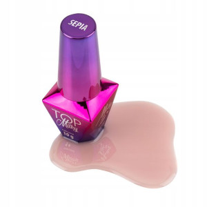 Molly Lac Top No Wipe hybrydowy Milky Sepia 10g