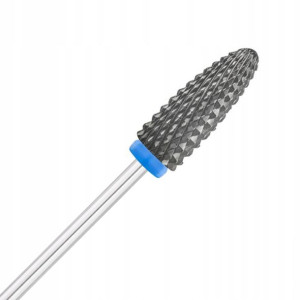EXO frez ceramiczny do hybryda żel OWAL 6mm CZARNY