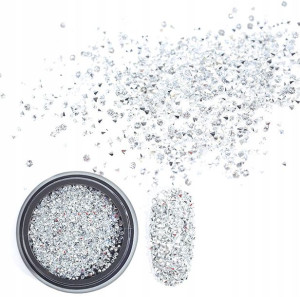 Allepixie mini cyrkonie zdobień paznokci CRYSTAL