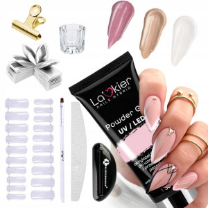 Zestaw AKRYLOŻEL budujący La'kier gel PINK 30 ml