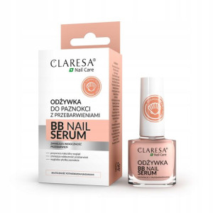 CLARESA ODŻYWKA do paznokci SERUM BB Nail wzmacnia