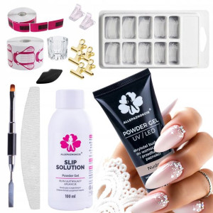Zestaw LUX do akrylożel POWDER GEL Nude 30 ml