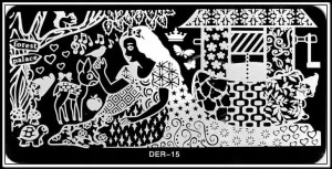 15. DER Blaszka z wzorkami do stempelków - rozmiar