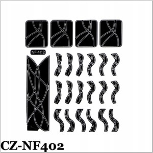 CZ-NF 402. Szablon do wzorków - czarny
