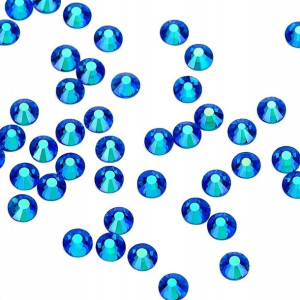 50x Cyrkonie szklane szlifowane Capri Blue SS3