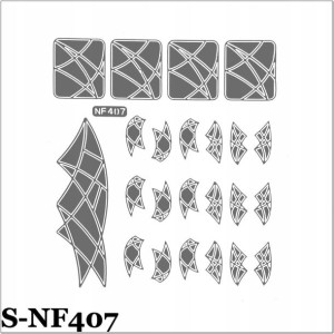 S-NF 407. Szablon do wzorków - srebrny