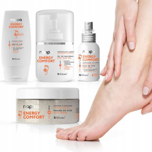 Pedicure zestaw 4xNappa Energy do stóp krem żel