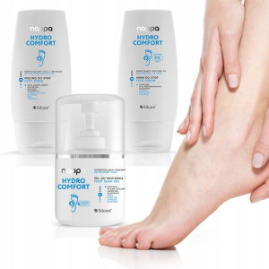 Pedicure zestaw 3x Nappa Hydro stópy krem peeling