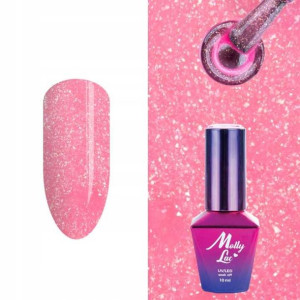 Molly Lac Lakier hybrydowy 313 Różowy Holo 10 ml