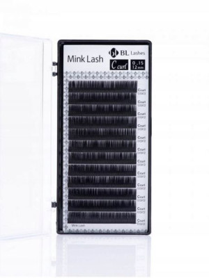 BL Lashes Rzęsy Mink Czarne 12 pasków C 0,20 11mm