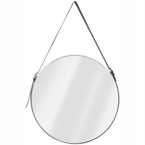 Duże lustro 51cm okrągłe loft regulowane do pokoju