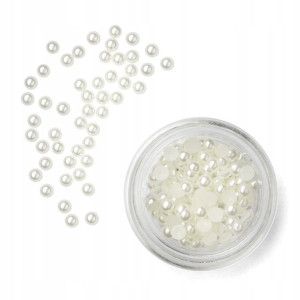Cyrkonie PEREŁKI do paznokci 1,5mm DROP PEARL M