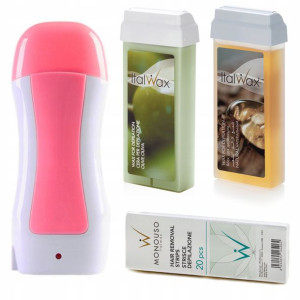 Podgrzewacz 2x wosk w rolce + paski OLIVE NATURAL