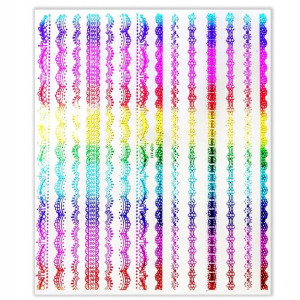 NAKLEJKI 3D XXL Holographic Rainbow HT029