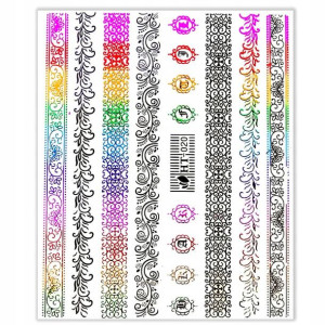 NAKLEJKI do zdobień paznokci 3D Holographic HT-020