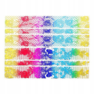 NAKLEJKI 3D XXL Holographic Rainbow HT026