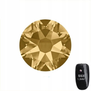 Cyrkonie szklane szlifowane Smoked Topaz SS3 50 sz