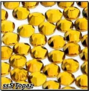 50 sztuk cyrkonie szklane SS5 topaz