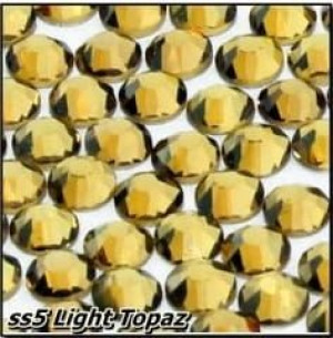 50 sztuk cyrkonie szklane SS5 light topaz
