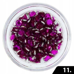 Cyrkonie na paznokcie imitacja szkła Purple nr11