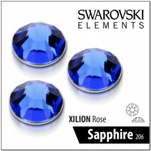 50 X Sapphire Oryginalne Cyrkonie Swarovski Ss-5