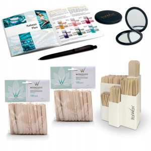 ItalWax 2x szpatułki drewniane MEDIUM + prezent