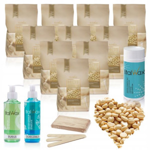 Zestaw depilacja 8+2 WOSK Twardy White Chocola 1kg