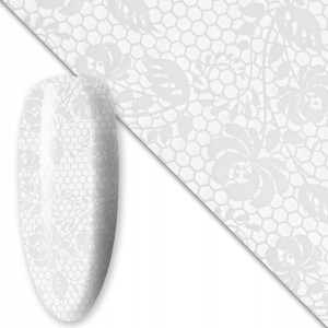 Folia transferowa do zdobień paznokci WHITE #2