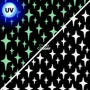 Naklejki do paznokci cienkie samoprzylepne świecące w UV Colorf CY-033