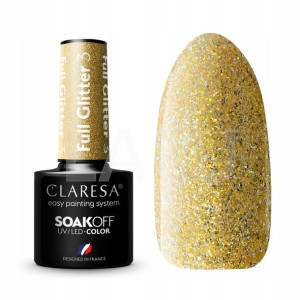 Claresa Lakier hybrydowy FULL GLITTER 3 5g
