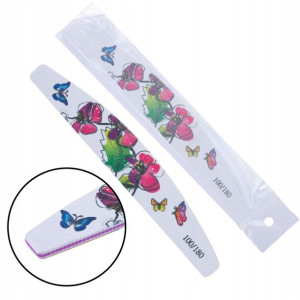 Pilnik do paznokci MOTYL ŁÓDKA 100/180 pakiet 10sz