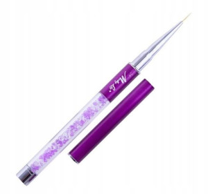 Pędzelek do zdobień 11mm fiolet Molly Lac NAIL ART