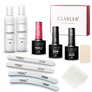 Claresa zestaw Love - 3x lakier hybrydowy + pudełko + akcesoria