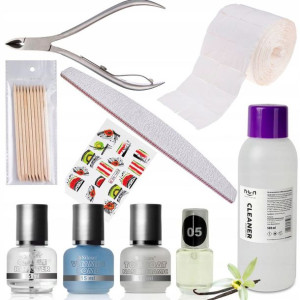 Zestaw MANICURE KLASYCZNY cążki top odżywka skórki
